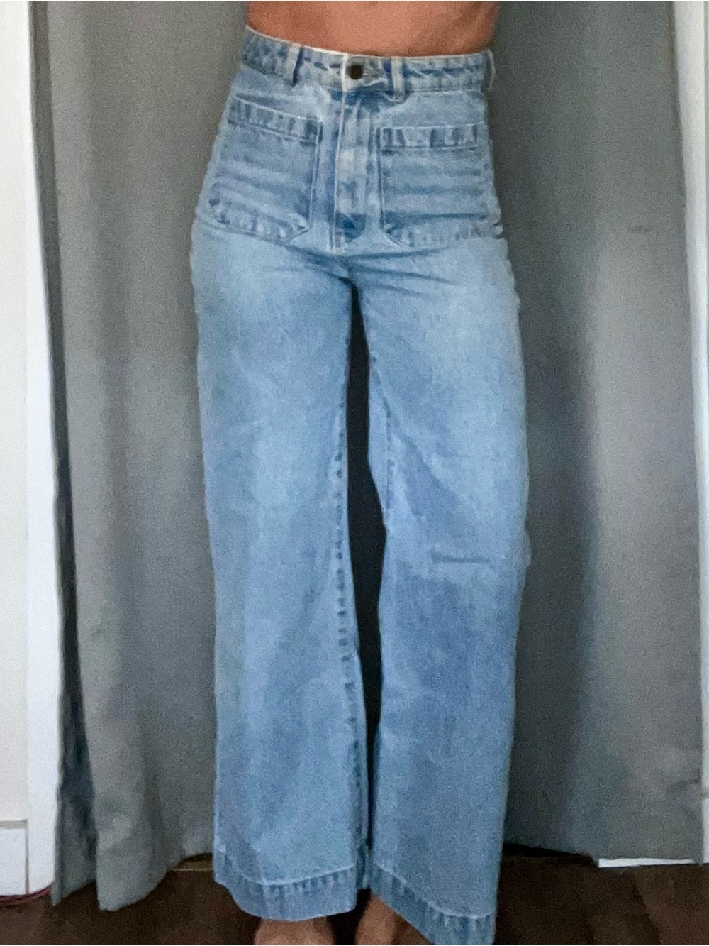 ROLLA'S Sailor Light Blue High-Rise Wide Leg Jeans